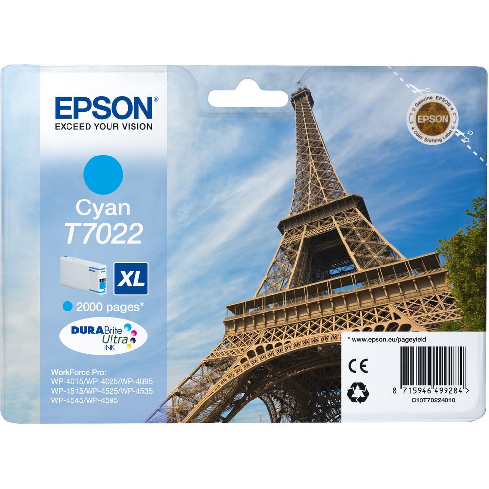 Bläck Epson T7021 XL Cyan
