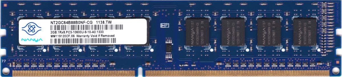 Nanya 2GB DDR3 1333MHz PC3-10600U 240-pin -Beg