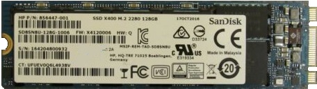 SanDisk SSD X400 2280,128GB M.2 SATA -BEG