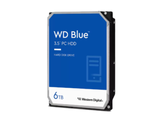 WD Blue Desktop 6TB 5400 rpm, 256mb cache, SATA