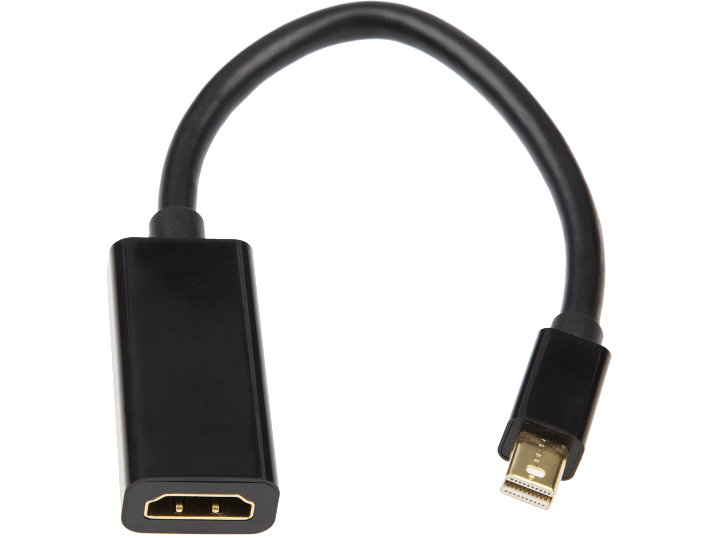 MiniDP till HDMI Adapter 5cm (svart)