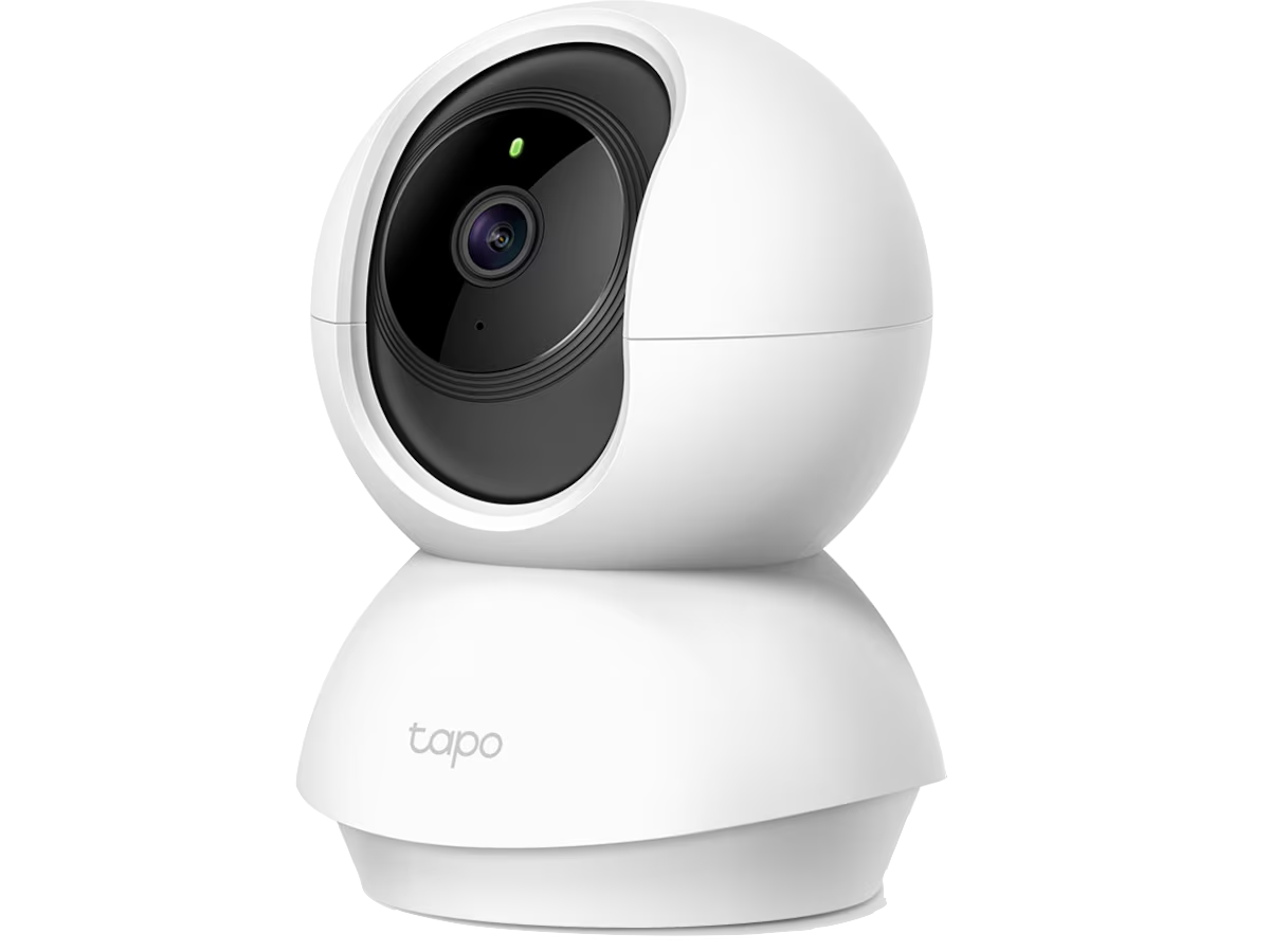 TP-Link Tapo C200 Övervakningskamera (vit) Pan/Tilt, WiFi, 1080p, Night Vision, Rörelsedetektering och avisering, tvåvägs